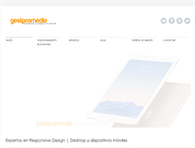 Tablet Screenshot of gestpromedia.com